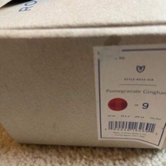 NEW Rothy’s Pomegranate Gingham Square Size 9 NWT - Retired - Picture 14 of 14